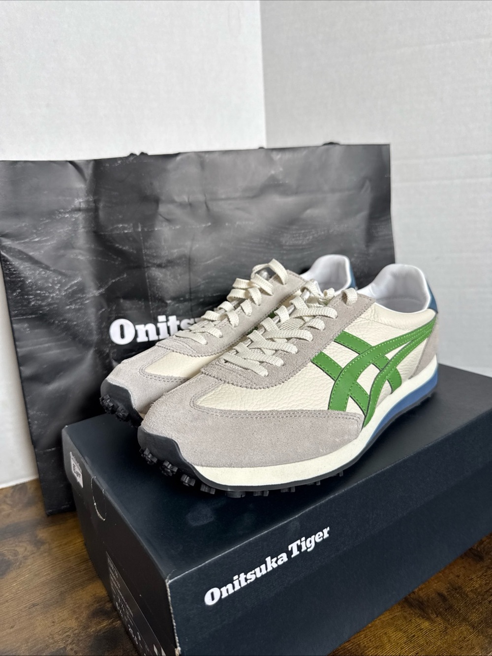 Onitsuka Tiger EDR 78 1183B411 102 Cream/Garden Green Unisex Size M7.5/W9 NEW